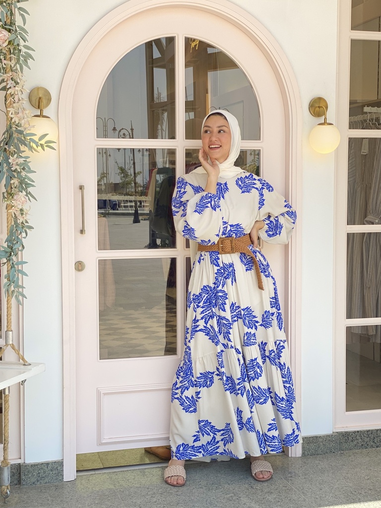 Blue Esty Dress Fabric Tales